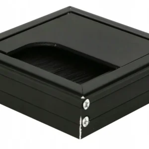 Hliníkový kabelový průchod černý 80x80 mm Dokud Zásoby Vydrží