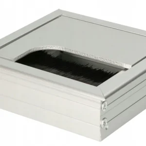Hliníkový kabelový průchod stříbrný 80x80 mm Bezpečná Platba