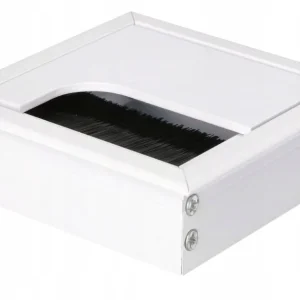 Hliníkový kabelový průchod bílý 80x80 mm Akční Nabídka