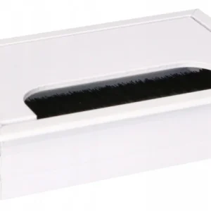 Novinka Hliníkový kabelový kanál nábytek průchod bílý 120x80mm