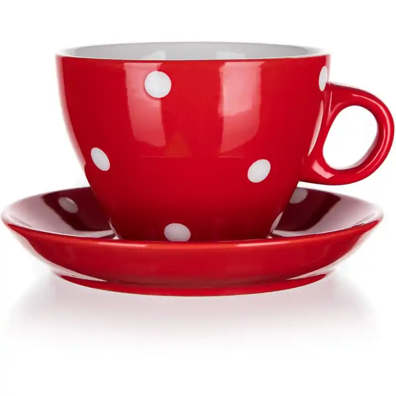 ?álek + pod?álek 290ml puntíky ?RV keramicky Odeslání Ihned