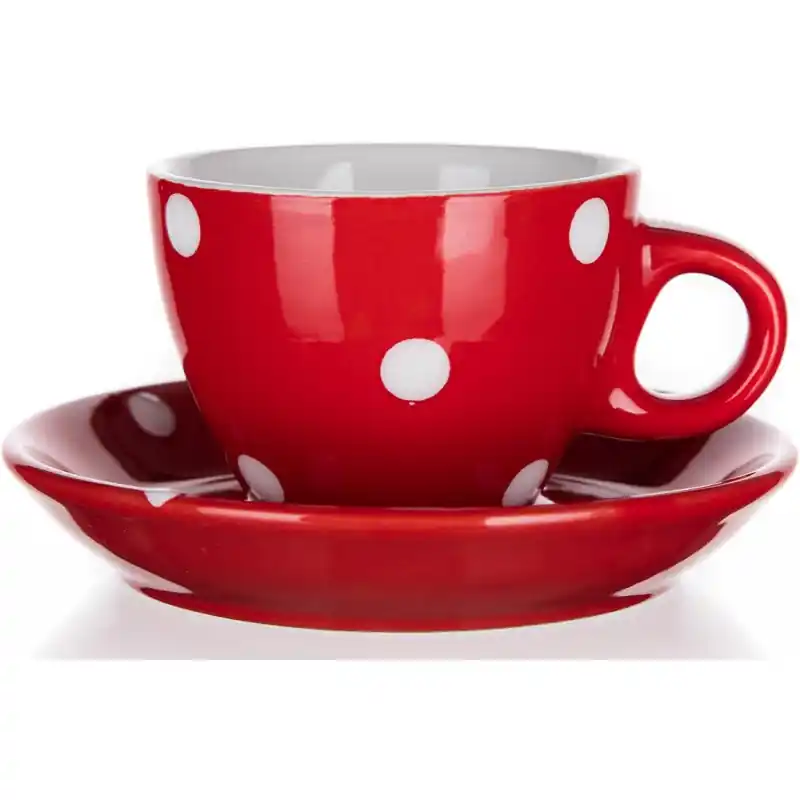 ?álek + pod?álek 100ml puntíky ?RV keramicky Pouze Dnes