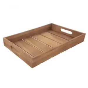 Značkový Tác týkové dřevo servírovací 39x29 cm