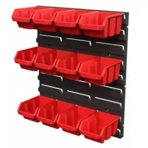 Značkový XT Nástěnný regál s boxy SET 1" 400x360x100mm