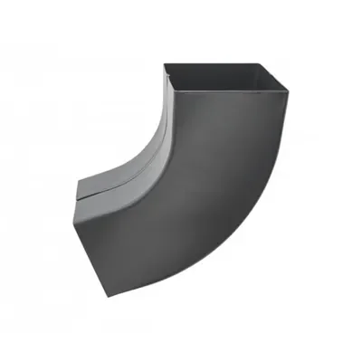 Značkový KJG svodové koleno hranaté 72° 100x100 mm / pozink RAL 7016 antracit