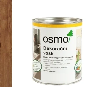 Značkový Osmo 3138 Mahagon – dekorační vosk transparent 0,75 l