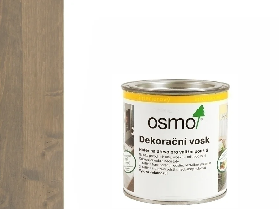 Značkový OSMO 3132 Šedobéžový Intenziv RAL 1019 dekorační vosk 0,375 l