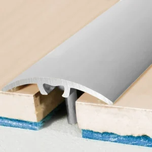 Značkový Přechodová lišta narážecí oblá Profilteam – Stříbrná E01 – 40 × 2700 mm