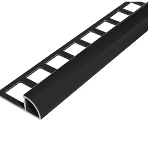Značkový ACARA SP14/4 ukončovací lišta C, PREMIUM, hliník RAL9005, 10 mm, 2,5 m AAOE 100/RAL9005