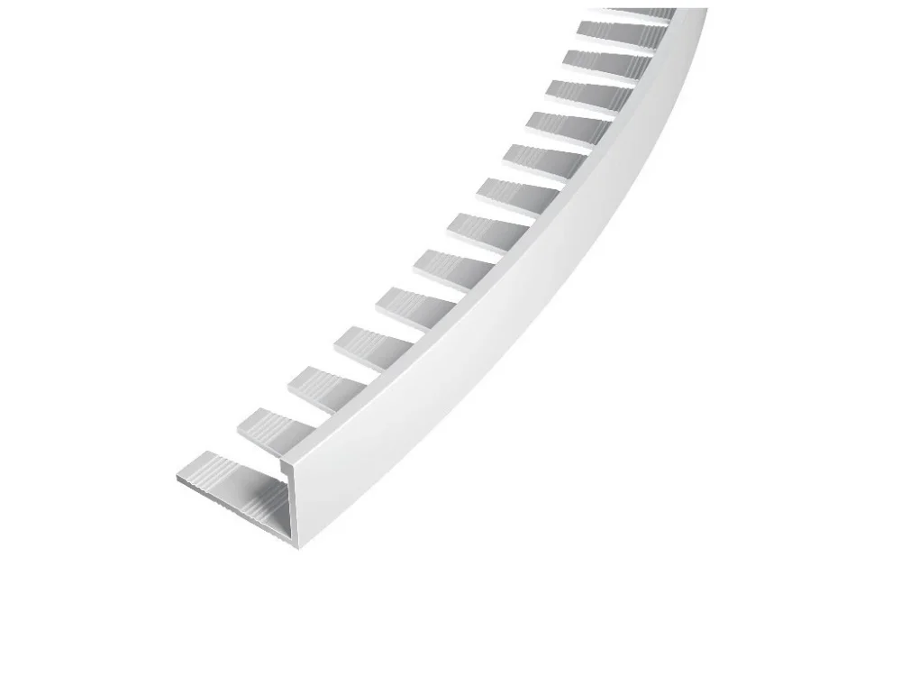 Značkový ACARA SP3 ukončovací lišta L, PREMIUM, hliník, FLOPPY TRIM, 8 mm, 3 m AAAP 80/3-ZF