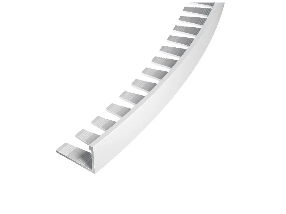 Značkový ACARA SP3 ukončovací lišta L, PREMIUM, hliník elox stříbro lesk, FLOPPY TRIM, 10 mm, 3 m AAAL 100-ZF/3