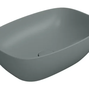 Značkový GSI NUBES keramické umyvadlo na desku 50x35cm, agave mat 978404