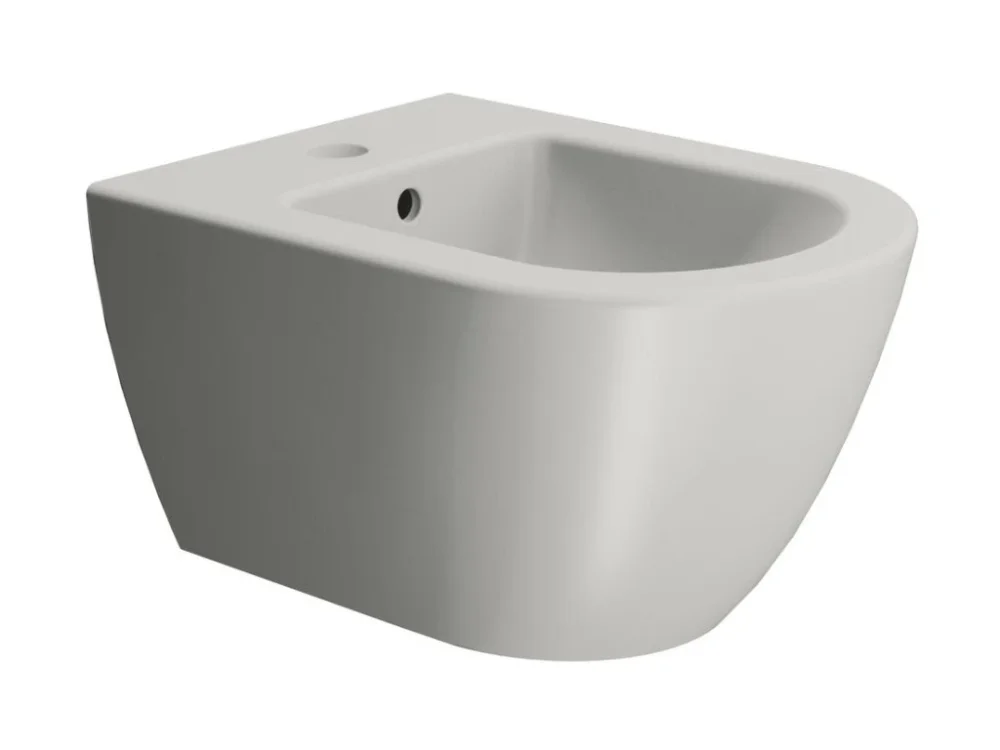 Značkový GSI PURA bidet závěsný 36x50cm, cenere mat 8864117