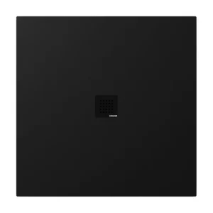 Značkový Polysan TRENECA vanička z litého mramoru s možností úpravy rozměru, 100x100cm, černá mat 84301.21