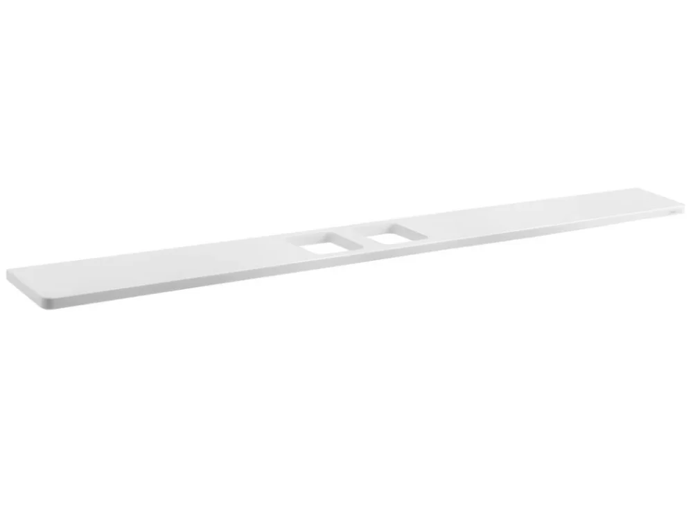 Značkový Sapho ABELINE police rockstone 1000mm, 2x otvor, bílá mat AB102-0101