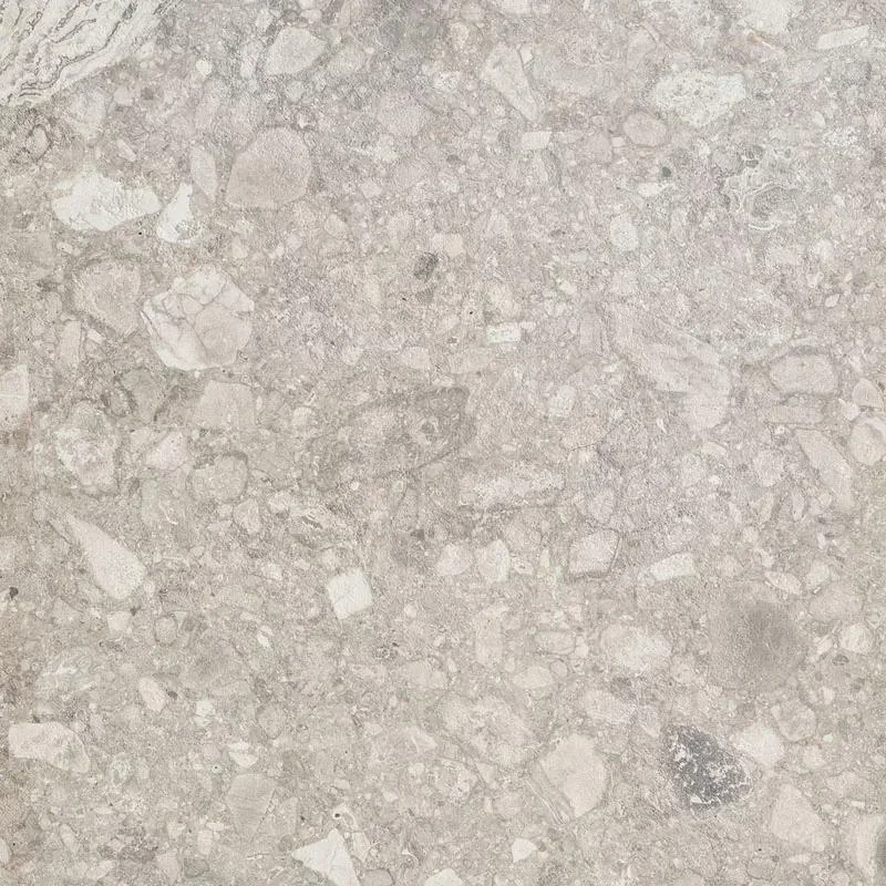 2cm dlažba jako beton Deceram Outdoor DONR Grey Terrazzo Vit 80x80 Rett. - šedá (skladem) Nová Kolekce