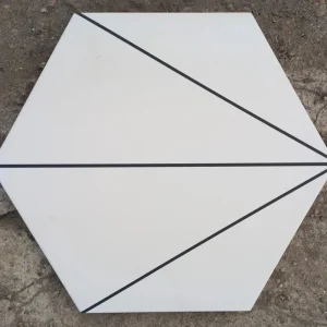 Značkový Dlažba Deceram PAM Fabila Decor2 Blanco 25,8x29 Hex (skladem)