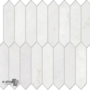 Značkový Mozaika jako beton EdimaxAstor Home Mosaico Picket Whitepastel 29x25,5 Matt. Rett. - bílá