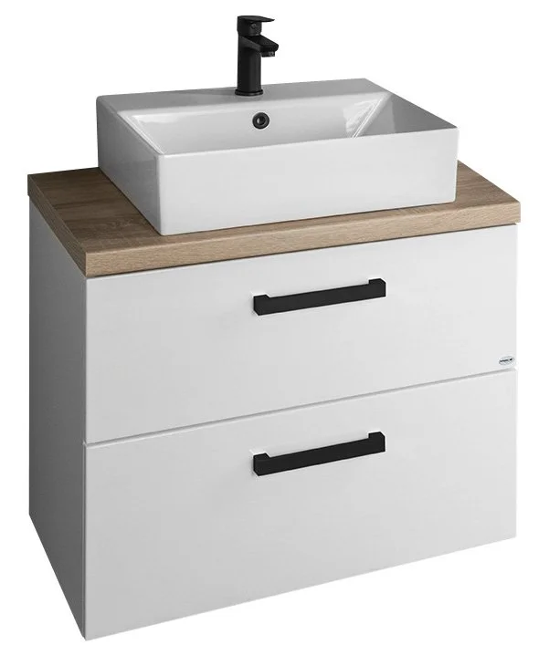 Koupit Online VEGA sestava koupelnového nábytku, š. 72,5 cm, bílá/dub platin