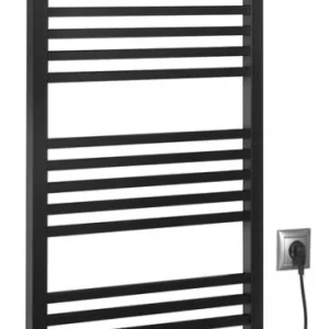 Značkový METRO-E elektrické otopné těleso rovné 500x1060mm, 400 W, černá mat