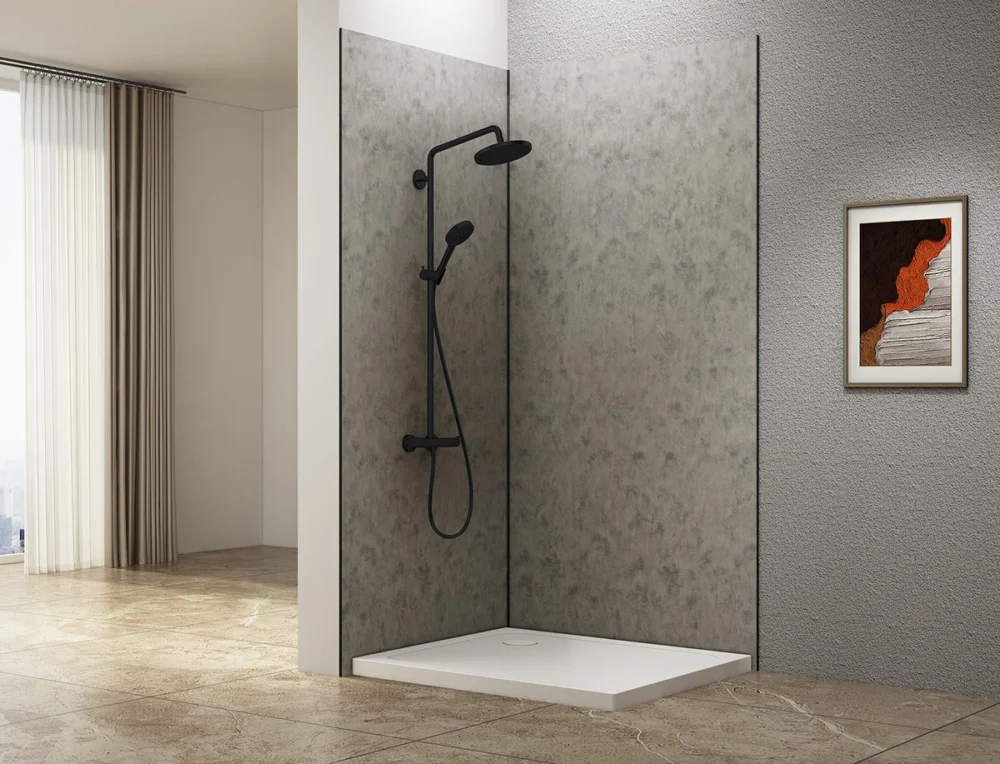 Autentický DENIPAN obkladový panel 1200x2100mm, šedý beton