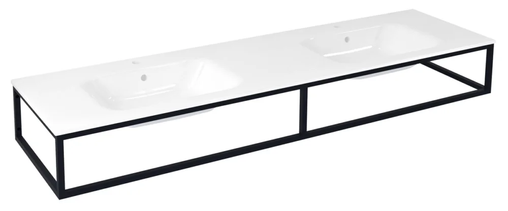 SKA konzole pod umyvadlo/desku 180x22x51cm, černá mat Kup Teď