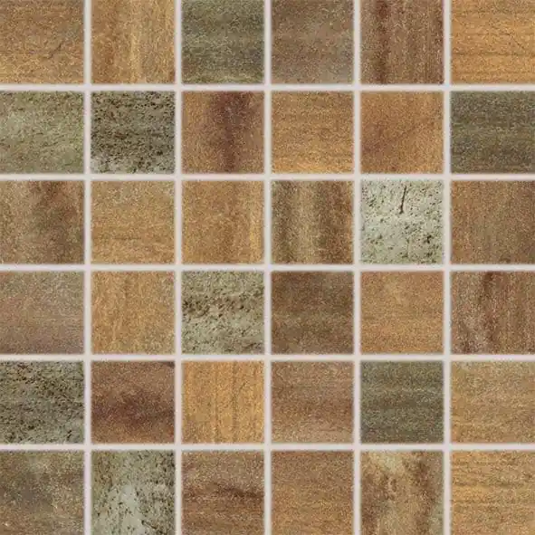 RAKO RUSH mozaika 30x30(5x5) cm, lepená na síti, mat-lesk, měděná Dokud Zásoby Vydr?í