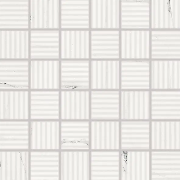 RAKO VEIN mozaika 30x30(5x5) cm, lepená na síti, mat reliíf, bílá P?ímo Od Vyrobce